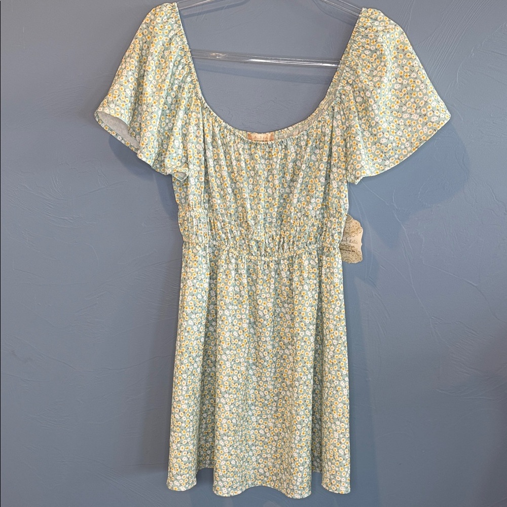 Altar’d State Floral Blue Dress
